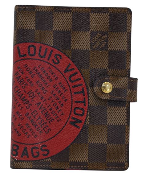 louis vuitton damier ebene small ring agenda cover|LOUIS VUITTON Damier Ebene Small Ring Agenda Cover.